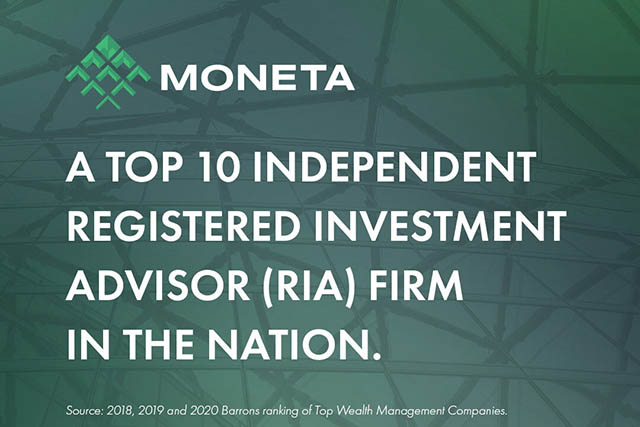 Barron’s ranks Moneta among nation’s Top 10 RIAs for combination of quality and scale